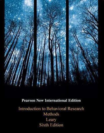 Introduction to Behavioral Research Methods - Leary Mark, Verzenden, Gelezen, Leary Mark