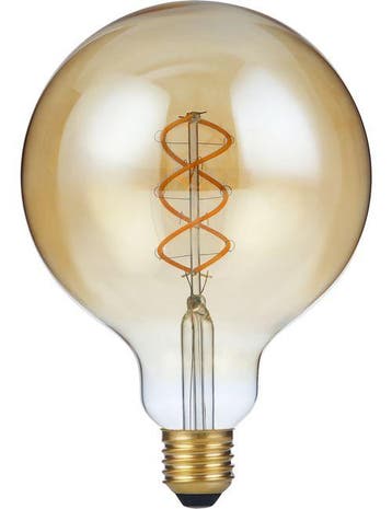 SPL LED Globelamp G125 E27 5W 460lm 2200K Goud 3-staps di..., Ophalen of Verzenden, Nieuw