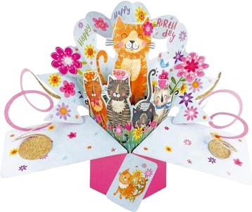 HAPPY BIRTHDAY - CATS, Ophalen of Verzenden, Gelopen