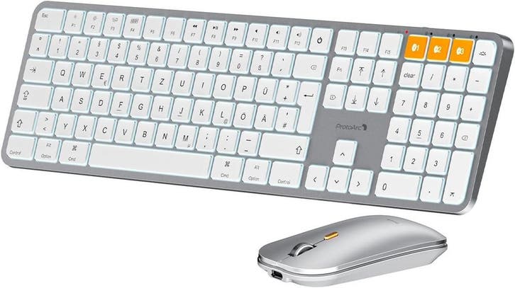 Verlichte Toetsenbord Muis Set Mac | Tweedekansje OP=OP, Computers en Software, Toetsenborden, Multimediatoetsen, Draadloos, Overige indelingen