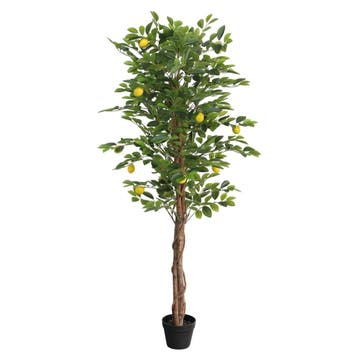 vidaXL Kunstcitroenboom met 3 stammen 180 cm polypropeen, Verzenden