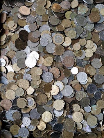 Frankrijk. Lot of ± 9.5 kilo modern coins - different dates