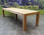 Krista dining tuintafel 400x110xH77,5 cm - poten 12 cm teak, Tuin en Terras, Tuintafels, Ophalen of Verzenden, Nieuw, Teakhout