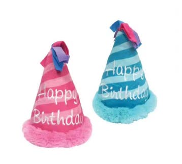 Birthday hoed pluche blauw (Honden speelgoed, Spelen), Ophalen of Verzenden, Nieuw