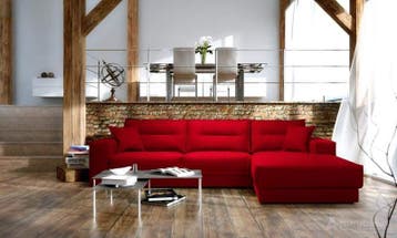 Loungebank Venray - loungebanken - Rood, Nieuw, Stof