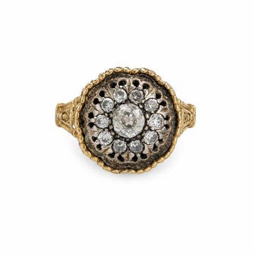 Ring - 19.2 kt. Geel goud Diamant (Natuurlijk) - Diamant, Nieuw