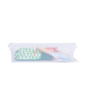 HEMA Opbergbox 8L Madrid transparant 40x30x12, Verzenden, Nieuw