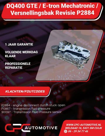 DQ400 GTE / E-tron Mechatronic / Versnellingsbak Revisie, Gereviseerd, Skoda