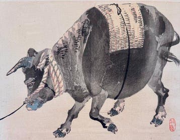 Black bull - Kno Bairei (1844-1895) - Japan - Meiji periode