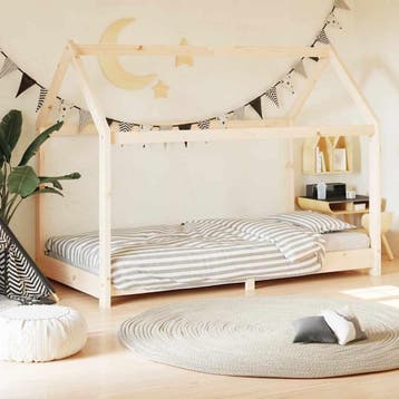 vidaXL Kinderbedframe massief grenenhout 80x160 cm, Verzenden, Nieuw
