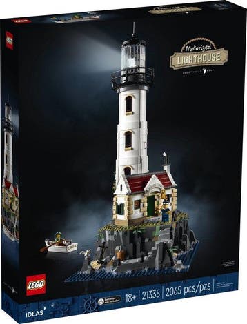 LEGO Ideas Gemotoriseerde vuurtoren met Lichtjes, Modelbouws, Verzenden, Nieuw