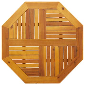 vidaXL Tafelblad achthoekig 80x80x2,2 cm massief acaciahout, Verzenden, Nieuw