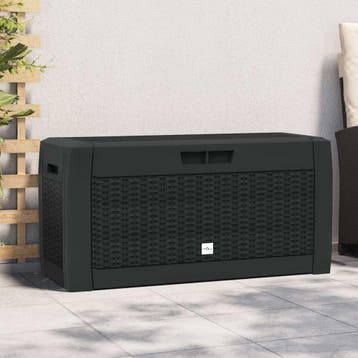 vidaXL Tuinbox 119x48x60 cm polypropeen antracietkleurig, Tuin en Terras, Verzenden, Nieuw