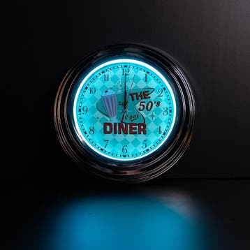 Klokken met neon, Huis en Inrichting, Ophalen of Verzenden, Nieuw, Analoog, Wandklok