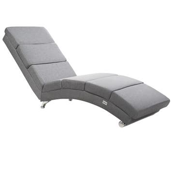 Lounger Londen Grijs Geweven Stof (Ligbed - Lounge), Verzenden, Nieuw
