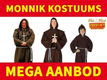 Monniken carnavals kostuums - Mega aanbod monniken pakken, Ophalen of Verzenden, Nieuw, Carnaval, Kleding