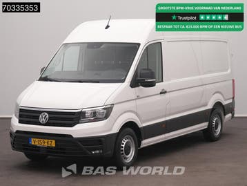Volkswagen Crafter 102pk L3H3 Koelwagen Airco Navi Parkeerse, Stof, Gebruikt, Euro 6, Volkswagen