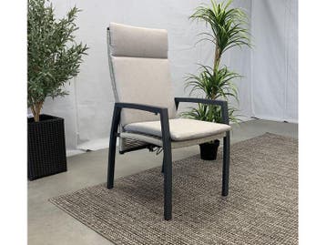 Te Velde tuinmeubelen monte verstelbare dining tuinstoel, Tuin en Terras, Tuinstoelen, Nieuw, Aluminium, Verstelbaar
