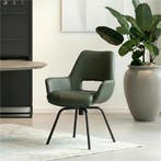 Set van 8 Leren draaibare eetkamerstoelen Zippy - Hermes, Huis en Inrichting, Stoelen, Ophalen of Verzenden, Nieuw, Leer