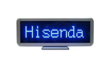LED lichtkrant 14cm x 5.5cm BLAUW display, Ophalen of Verzenden, Nieuw