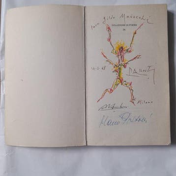 Rafael Alberti - Degli angeli [with original drawing] -
