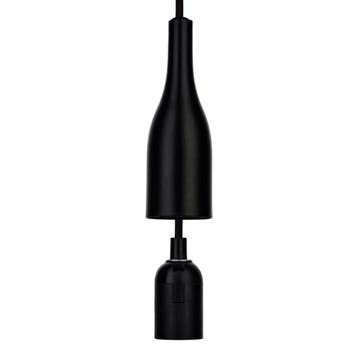 Bailey Bali pendelarmatuur E27 zwart met 1.5m textielsnoer, Ophalen of Verzenden, Nieuw