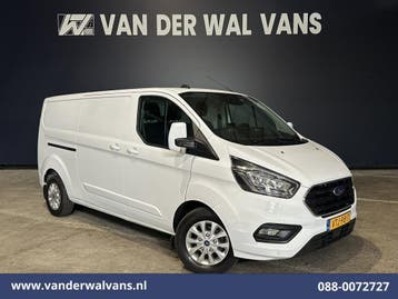 Ford Transit Custom | 2.0 TDCI 130pk L2H1 Euro6 Airco |, Gebruikt, Euro 6, Wit, Dealer onderhouden