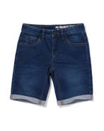 HEMA Kindershort jogdenim donkerblauw, Verzenden, Nieuw