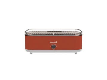 Veiling - Barbecook tafelbarbecue E-Carlo rood 42,5x33x16,5c, Nieuw