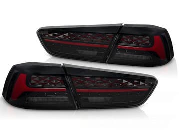 Achterlichten Mitsubishi Lancer 08-17 LED Tube Zwart, Ophalen of Verzenden, Nieuw