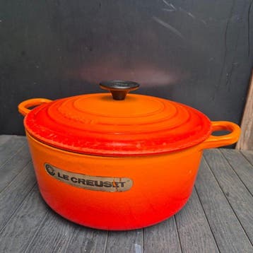 Le Creuset - Braadpan - gietijzer, Emaille - Cocotte Rondo, Antiek en Kunst