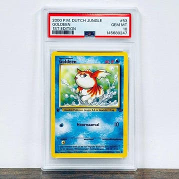 Pokémon Graded card - Goldeen 53 – Pokémon - PSA 10, Hobby en Vrije tijd, Nieuw