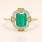Zonder minimumprijs - Ring - 14 karaat Geel goud - 1.43ct., Sieraden, Tassen en Uiterlijk, Ringen, Nieuw