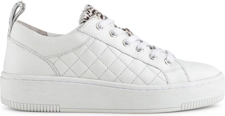 PS Poelman Esquimo Dames Quilted Leren Tennis Sneakers  - mt, Kleding | Dames, Schoenen, Verzenden