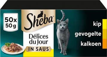 Sheba Kattenvoer - Délices Du Jour - Gevogelte Saus, Nieuw