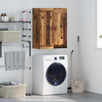 vidaXL Wandkast Oud Hout 69,5 x 34 x 90 cm Bewerkt hout, Minder dan 50 cm, Verzenden, Nieuw, Minder dan 100 cm