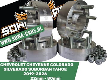 Spoorverbreders Spacers Adapters Chevrolet 6x139,7 78,1 25mm, Verzenden