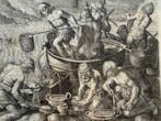 Jan Van Der Straet (1523-1605) - La pesca delle ostriche, Antiek en Kunst