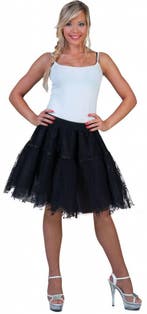 Petticoat Zwart Deluxe, Ophalen of Verzenden, Nieuw