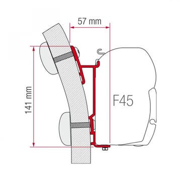 Fiamma Hymer S-E Klasse Adapter 400 F45, Caravans en Kamperen, Nieuw