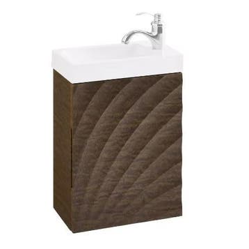 Badkamer Kast Onder Wastafel – Compacte Opbergkast Bruin, Verzenden, Nieuw