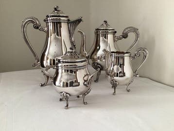 Christofle - Koffie- en theeservies (4) - Verzilverd