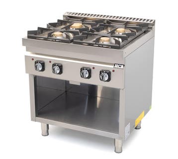 HCB Fornuis - 70S - 4 pitten - 28,5 kW - 80 cm - aardgas -, Verzenden, Nieuw in verpakking, Fornuis, Frituur en Grillen