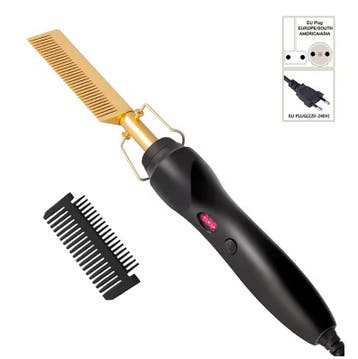 2-in-1 Elektrische Stijlkam voor Haar en Baard Hot Comb, Verzenden, Nieuw