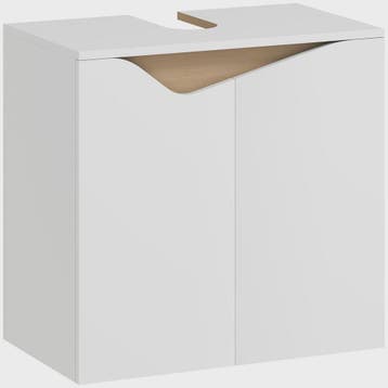 HOMCOM Onderbouwmeubel voor Wastafel met 2 Deuren en Soft Cl, Huis en Inrichting, Badkamer | Badkamermeubels, Verzenden, Nieuw