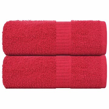 vidaXL Washandjes FROGN 2 st 30x30 cm 360 g/m² rood, Verzenden, Nieuw, Rood