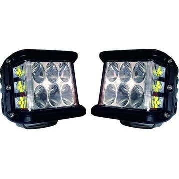 LED SPOT - 9 Led - 25 Watt - Cube - Set 2 stuks, Ophalen of Verzenden