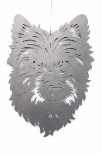 Wanddecoratie hond Cairn Terrier metaal 40cm, Verzenden, Nieuw