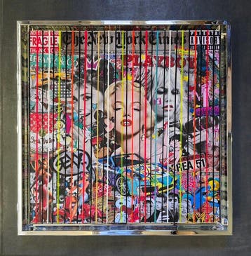 Elmago - Pop art Lady vintage stars, Antiek en Kunst