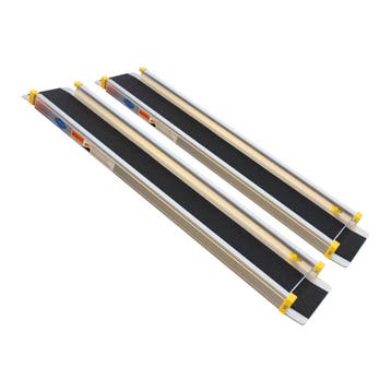 Datona Aluminium oprijplaat uitschuifbaar - 180 cm (2 stuks), Ophalen of Verzenden, Nieuw